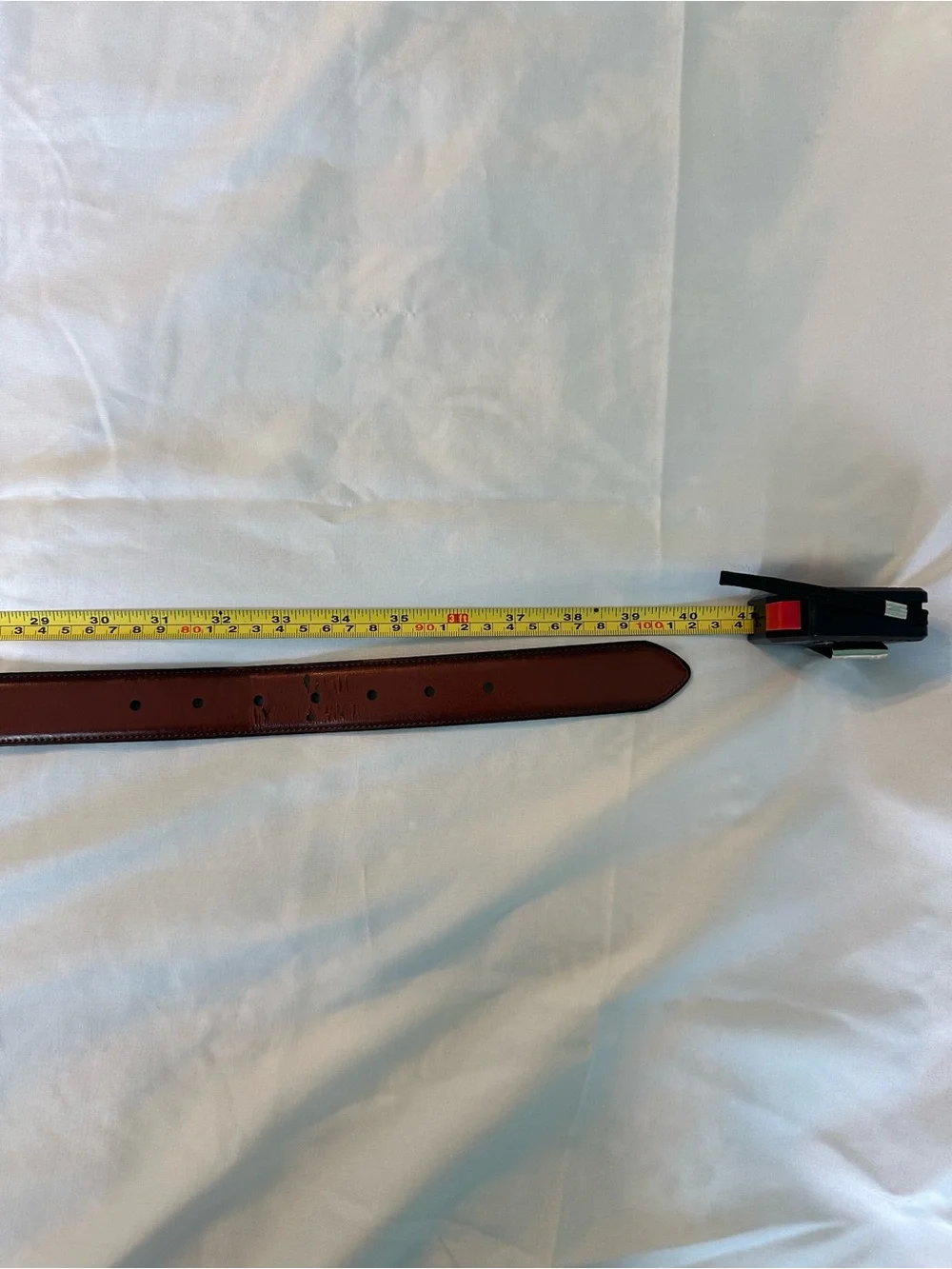 Dockers Brown leather belt with silver buckle